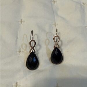 Elegant Black Teardrop Earrings